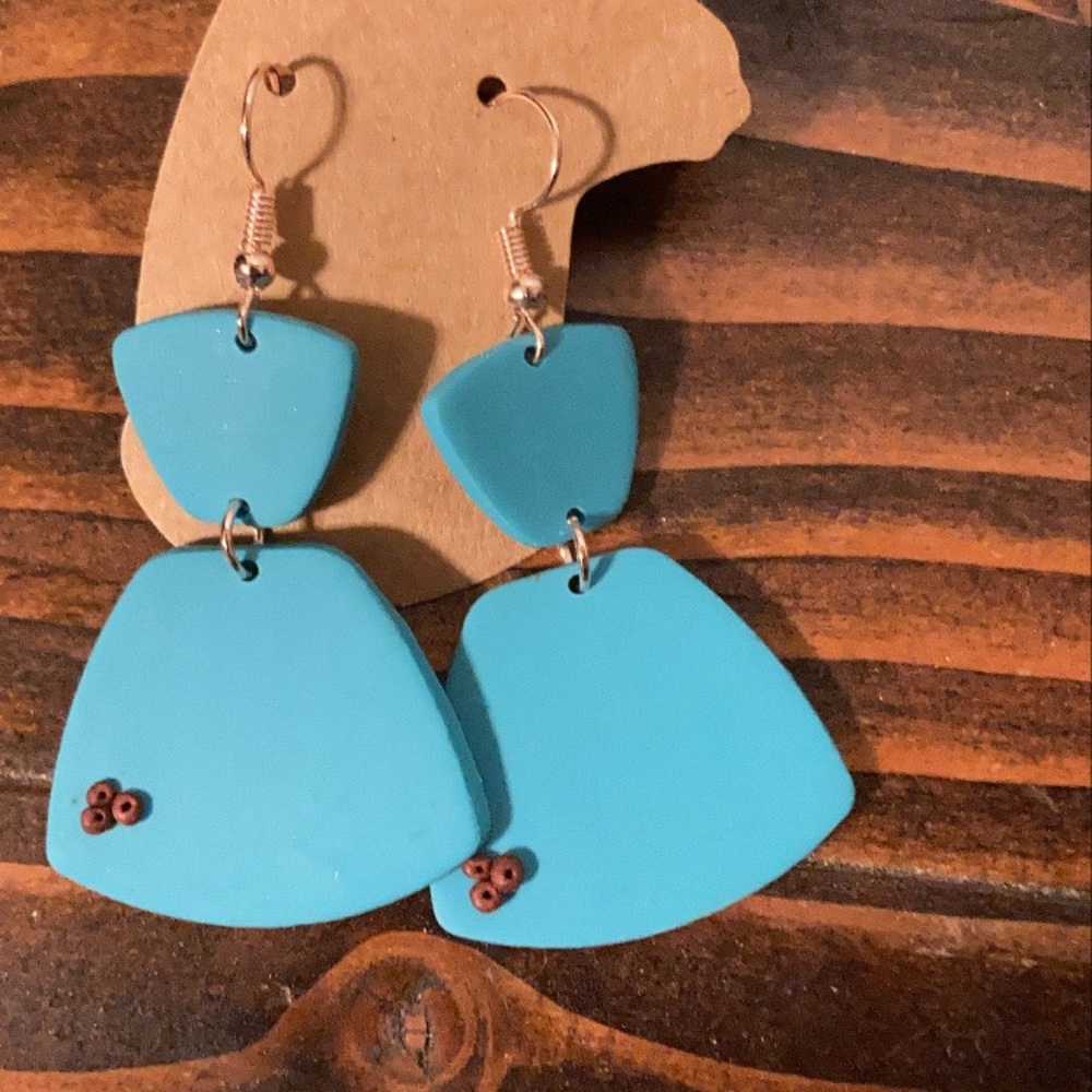 Handmade polymer clay earrings